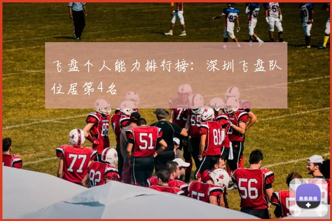 飞盘个人能力排行榜：深圳飞盘队位居第4名